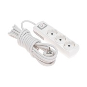 Удлинитель PREMIUM 3 гнезда, 5м, 3х1,5мм², с/з, с выключателем, белый REXANT Удлинитель PREMIUM 3 гнезда, 5м, 3х1,5мм², с/з, с выключателем, белый REXANT