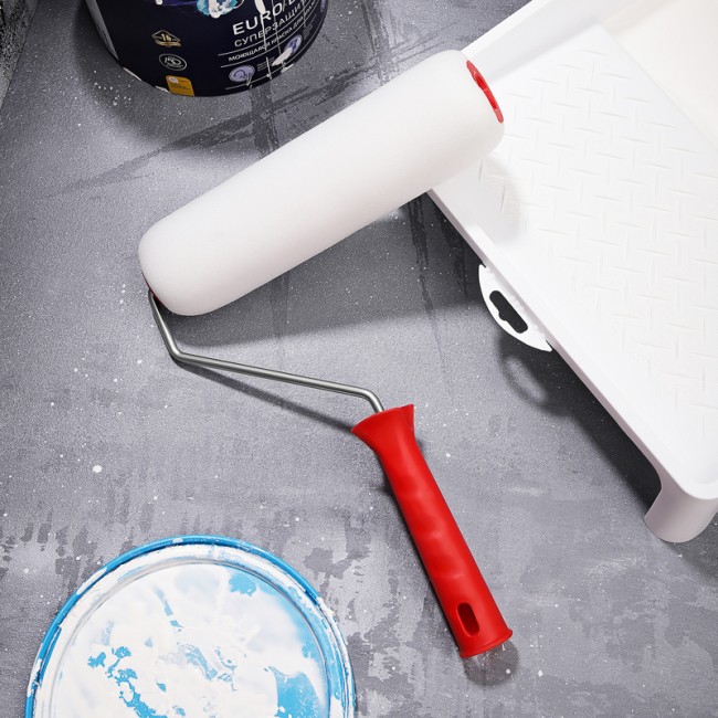 Валик вспененный пенополиуретан, ширина ролика 240 мм, Ø 42 мм, бюгель 6 мм REXANT Валик вспененный пенополиуретан, ширина ролика 240 мм, Ø 42 мм, бюгель 6 мм REXANT