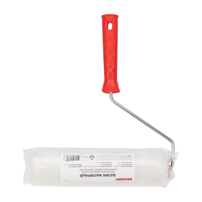 Валик вспененный пенополиуретан, ширина ролика 240 мм, Ø 42 мм, бюгель 6 мм REXANT Валик вспененный пенополиуретан, ширина ролика 240 мм, Ø 42 мм, бюгель 6 мм REXANT