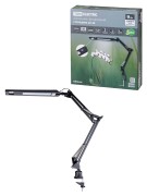 Светильник светодиодный струбцина СН-30, 2 колена, диммер, 220 В, 9 Вт, 5000 К, черный, TDM Светильник светодиодный струбцина СН-30, 2 колена, диммер, 220 В, 9 Вт, 5000 К, черный, TDM