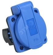 Розетка панельная РП12-3 2Р+РЕ 16А з/к с крышкой IP54 синяя MAGNUM IEK Розетка панельная РП12-3 2Р+РЕ 16А з/к с крышкой IP54 синяя MAGNUM IEK