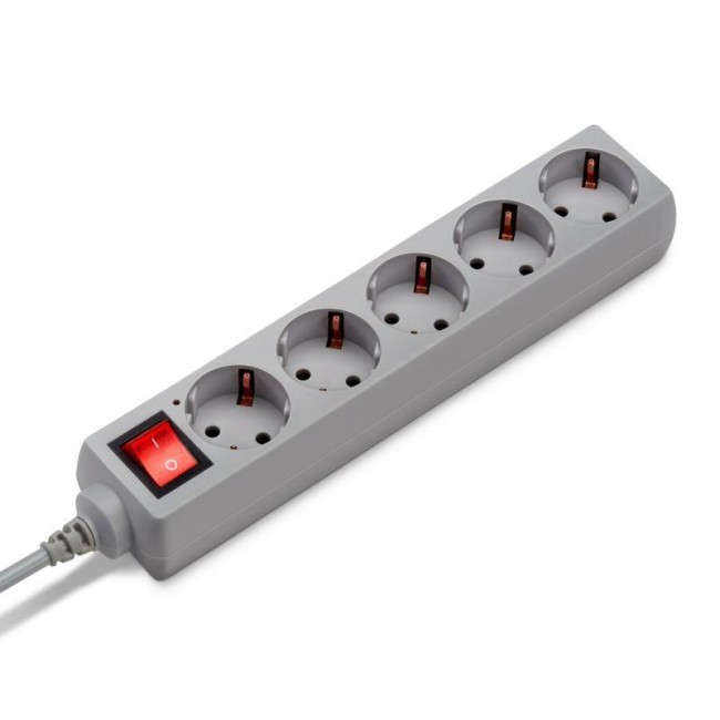 Удлинитель с сетевым фильтром 5х5м с заземл. 7А IP20 500SL-5-G 1.5кВт CCA сер. BURO 354127 Удлинитель с сетевым фильтром 5х5м с заземл. 7А IP20 500SL-5-G 1.5кВт CCA сер. BURO 354127