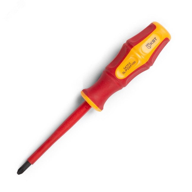 Отвертка крестообразная диэлектрическая PH2х125 мм. Стандарт