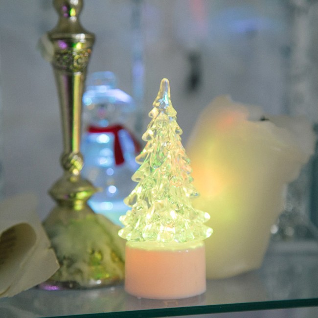 Фигура светодиодная на подставке Елочка маленькая, RGB Фигура светодиодная на подставке Елочка маленькая, RGB