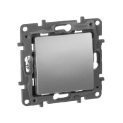 ETIKA Переключатель одноклавишный алюминий автоматические зажимы 10AX ETIKA Переключатель одноклавишный алюминий автоматические зажимы 10AX