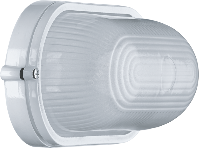 Светильник НПП-60w термостойкий овальный без решетки IP54 белый