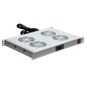 Модуль вентиляторный с термостатом 19" 1U с 4-мя вентиляторами REXANT Модуль вентиляторный с термостатом 19" 1U с 4-мя вентиляторами REXANT