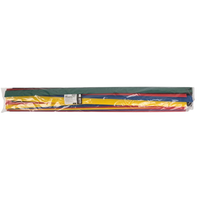 Набор термоусаживаемых трубок ТУТ нг 25,0/12,5мм, пять цветов, упаковка 25 шт. по 1м REXANT Набор термоусаживаемых трубок ТУТ нг 25,0/12,5мм, пять цветов, упаковка 25 шт. по 1м REXANT