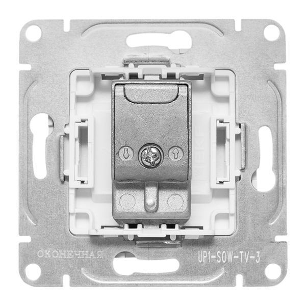 Розетка телевизионная оконечная TV СП Эпика механизм бел. EKF UP1-SOW-TV-3