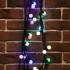 Гирлянда Мультишарики Ø23 мм, 10 м, 80 LED RGB, черный Каучук, IP65, быстрая смена цвета, 230В соединяется NEON-NIGHT (нужен шнур питания 315-000)