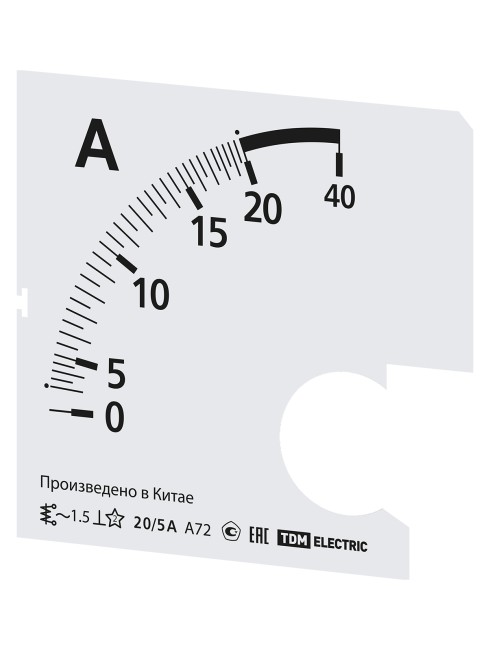 Шкала Ш72   20/5А-1,5 (для А72 Х/5А) TDM Шкала Ш72   20/5А-1,5 (для А72 Х/5А) TDM