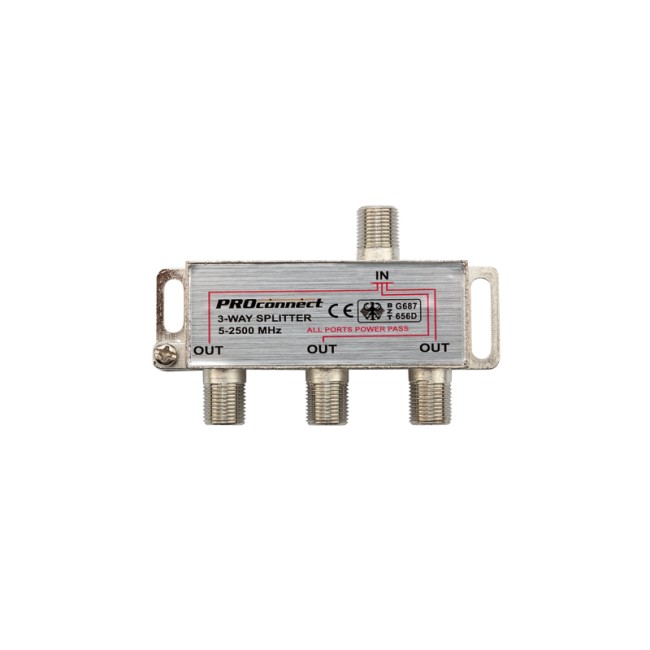 Делитель ТВх3 под F-разъем, 5-2500МГц СПУТНИК PROconnect