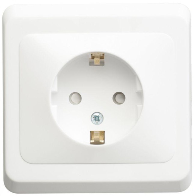 Розетка 1-м СП Этюд 16А IP20 250В с заземл. защ. шторки бел. SE PC16-004B Розетка 1-м СП Этюд 16А IP20 250В с заземл. защ. шторки бел. SE PC16-004B