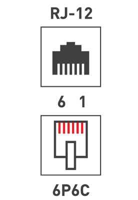 Разъем телефонный UTP, RJ-12 (6P6C), CAT 3 REXANT 