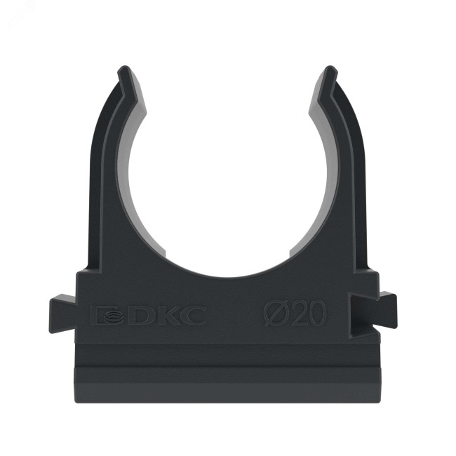 Держатель с защелкой д.20мм черный Держатель с защелкой д.20мм черный