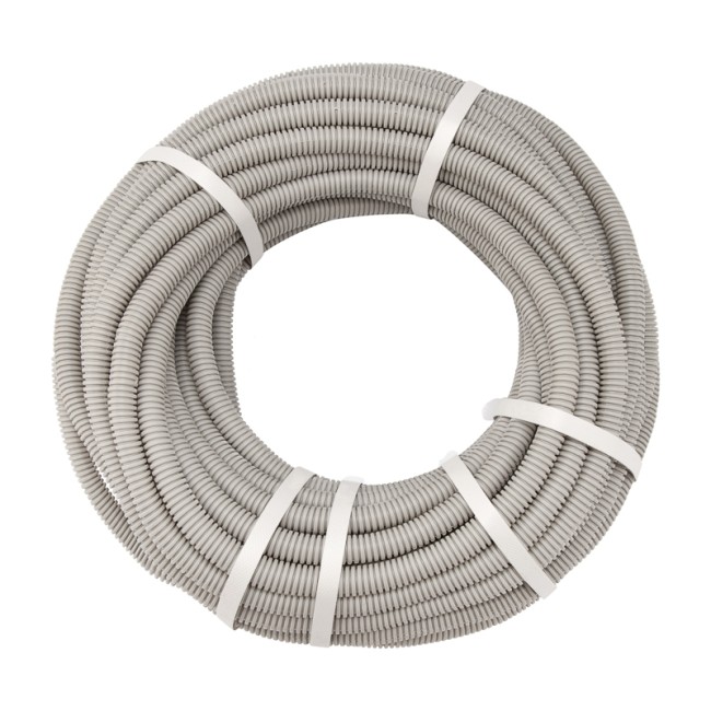 Труба гофрированная из ПВХ, с зондом, Ø16мм (бухта 25 м/уп) REXANT Труба гофрированная из ПВХ, с зондом, Ø16мм (бухта 25 м/уп) REXANT