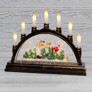 Декоративный светильник Подсвечник с эффектом снегопада NEON-NIGHT Декоративный светильник Подсвечник с эффектом снегопада NEON-NIGHT