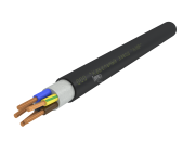 Кабель силовой ППГнг(А)-HF 5х6ок(N.PE)-0.66 однопроволочный черный (барабан)