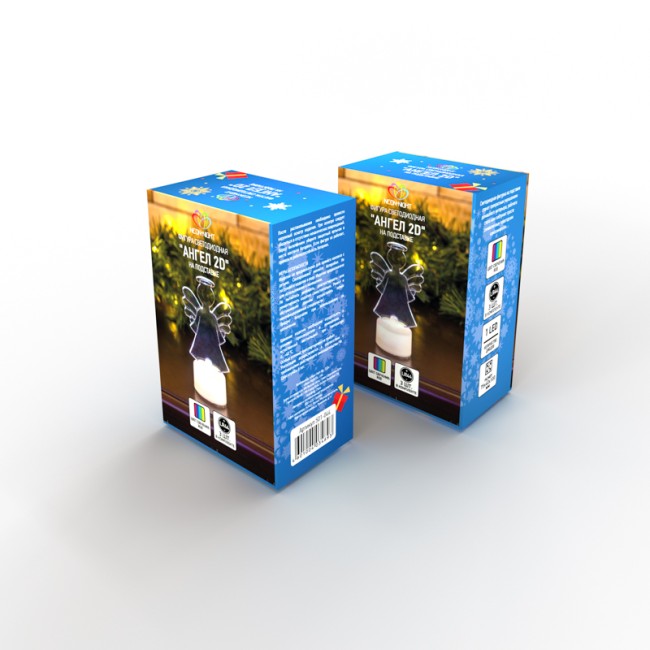 Фигура светодиодная на подставке Ангел 2D, RGB Фигура светодиодная на подставке Ангел 2D, RGB