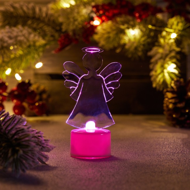 Фигура светодиодная на подставке Ангел 2D, RGB Фигура светодиодная на подставке Ангел 2D, RGB