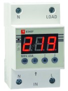 Реле напряжения с дисплеем MRV 63A EKF PROxima Реле напряжения с дисплеем MRV 63A EKF PROxima