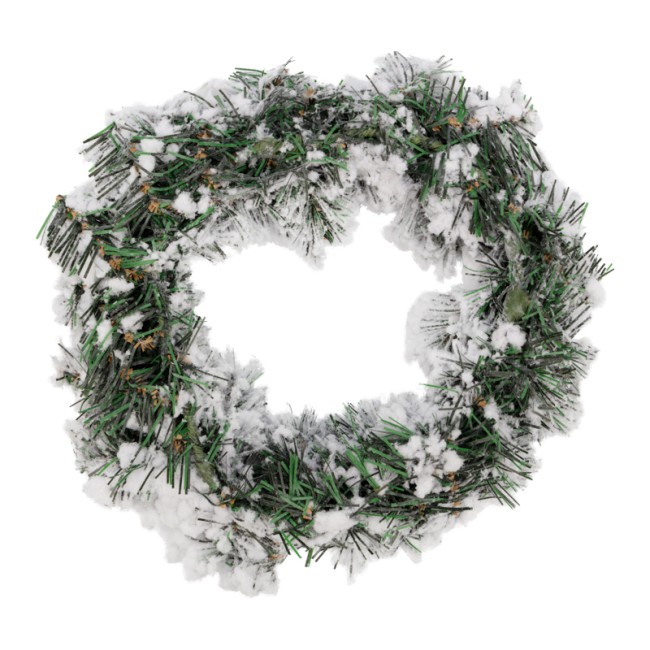 Заснеженный еловый венок NEON-NIGHT Ø 30 см, ПВХ Заснеженный еловый венок NEON-NIGHT Ø 30 см, ПВХ