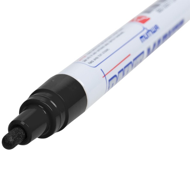 Маркер-краска 4мм, нитрооснова, черный MunHwa Маркер-краска 4мм, нитрооснова, черный MunHwa