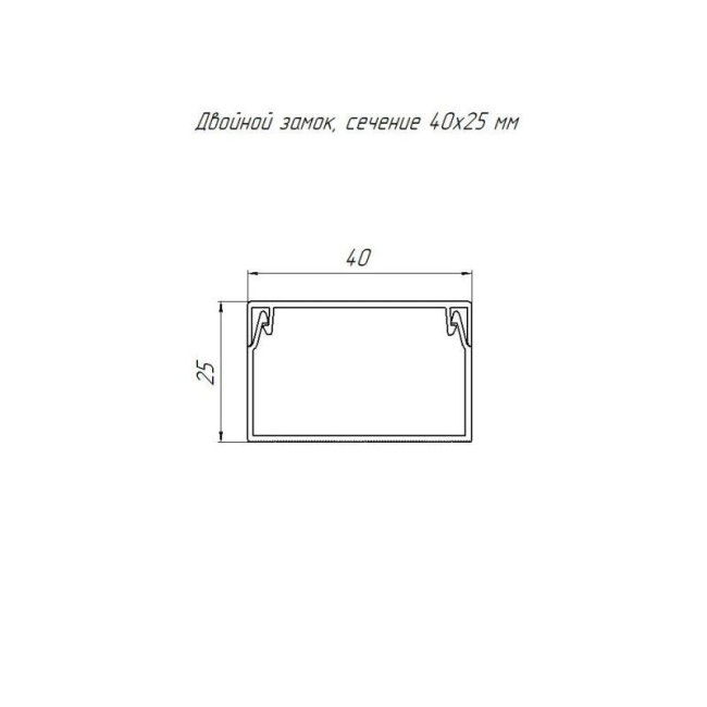 Кабель-канал 40х25 L2000 с двойн. замком сосна Промрукав PR.025440