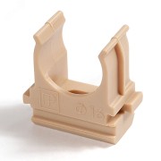 Крепёж-клипса для труб АБС-пластик сосна д32 (25шт/500шт уп/кор) Промрукав