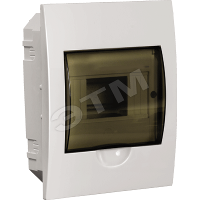 Щит распределительный встраиваемый ЩРв-П-6 IP41 пластиковый белый прозрачная дверь