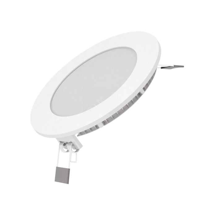 Светильник светодиодный встраиваемый ДВО-6 Вт 460  Лм 6500К круг IP20 монтажный d105 мм 120х22 мм 180-265 В Slim Gauss