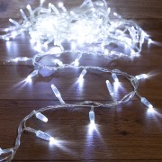 Гирлянда Кластер 10 м, прозрачный ПВХ IP65, 200 LED, белый, соединяется (нужен шнур питания 303-500-1)