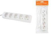 Удлинитель бытовой У5 5 гнезд, 5метров, без заземления, ПВС 2х0,75мм2 10А/250В TDM Удлинитель бытовой У5 5 гнезд, 5метров, без заземления, ПВС 2х0,75мм2 10А/250В TDM