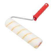 Валик полиамид белый с желтой полосой, ворс 11 мм, ширина ролика 240 мм, Ø 42 мм, бюгель 8 мм, серия «Мастер» REXANT Валик полиамид белый с желтой полосой, ворс 11 мм, ширина ролика 240 мм, Ø 42 мм, бюгель 8 мм, серия «Мастер» REXANT