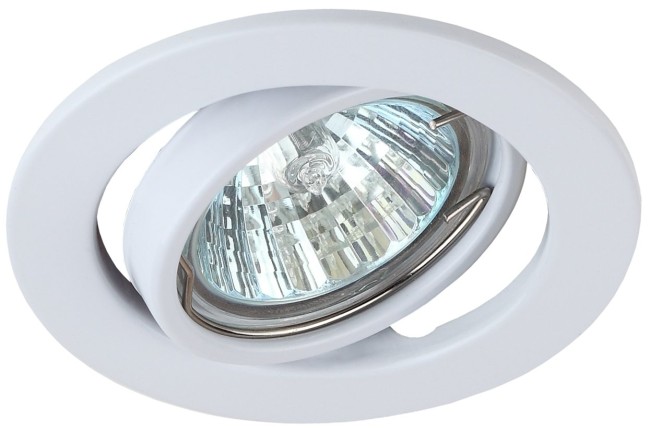 Светильник штампованный поворотный MR16,12V/220V, 50W белый ST2A WH ЭРА Светильник штампованный поворотный MR16,12V/220V, 50W белый ST2A WH ЭРА