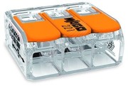 Соединитель для сращивания COMPACT, для всех типовпроводников, макс. 6 мм2, 3-проводн., с рычагами, прозрачный корпус, Темп. окруж. среды: макс. 85 °C(T85), 6,00 mm2 Соединитель для сращивания COMPACT, для всех типовпроводников, макс. 6 мм2, 3-проводн., с рычагами, прозрачный корпус, Темп. окруж. среды: макс. 85 °C(T85), 6,00 mm2