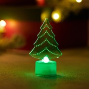 Фигура светодиодная на подставке Елочка 2D, RGB Фигура светодиодная на подставке Елочка 2D, RGB