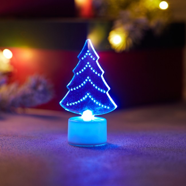 Фигура светодиодная на подставке Елочка 2D, RGB Фигура светодиодная на подставке Елочка 2D, RGB