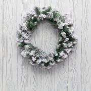 Заснеженный еловый венок NEON-NIGHT Ø 45 см, ПВХ Заснеженный еловый венок NEON-NIGHT Ø 45 см, ПВХ