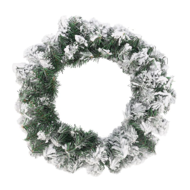Заснеженный еловый венок NEON-NIGHT Ø 45 см, ПВХ Заснеженный еловый венок NEON-NIGHT Ø 45 см, ПВХ