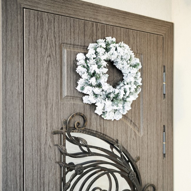 Заснеженный еловый венок NEON-NIGHT Ø 45 см, ПВХ Заснеженный еловый венок NEON-NIGHT Ø 45 см, ПВХ