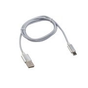 Кабель USB-Type-C/2,1A/nylon/silver/1m/REXANT Кабель USB-Type-C/2,1A/nylon/silver/1m/REXANT