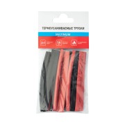 Набор термоусаживаемых трубок ТУТ нг №6 MAXIMUM 2:1, упаковка 14 шт. по 10 см REXANT Набор термоусаживаемых трубок ТУТ нг №6 MAXIMUM 2:1, упаковка 14 шт. по 10 см REXANT