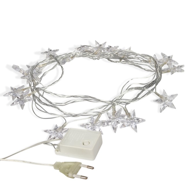 Гирлянда светодиодная Звездочки 20 LED КРАСНЫЕ 2,8 метра Гирлянда светодиодная Звездочки 20 LED КРАСНЫЕ 2,8 метра