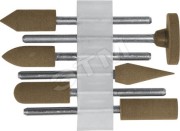 Насадки резиновые полировальные средней зернистости, набор 6 шт