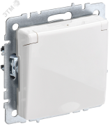 BRITE Розетка с заземлением с защитными шторками и крышкой 16А IP44 РСбш10-3-44-БрБ белый BRITE Розетка с заземлением с защитными шторками и крышкой 16А IP44 РСбш10-3-44-БрБ белый