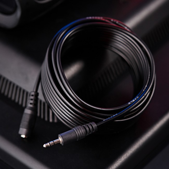 Шнур Стерео 3,5мм гнездо - Стерео 3,5мм штекер, 7м REXANT Шнур Стерео 3,5мм гнездо - Стерео 3,5мм штекер, 7м REXANT