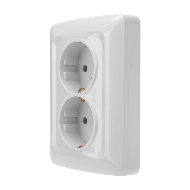 DEA Розетка 2-ая с/з с/у 16А Бел KRANZ DEA Розетка 2-ая с/з с/у 16А Бел KRANZ