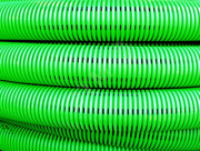 Труба гибкая двустенная дренажная D=90мм класс SN8 перфорация 360 градусов зеленый