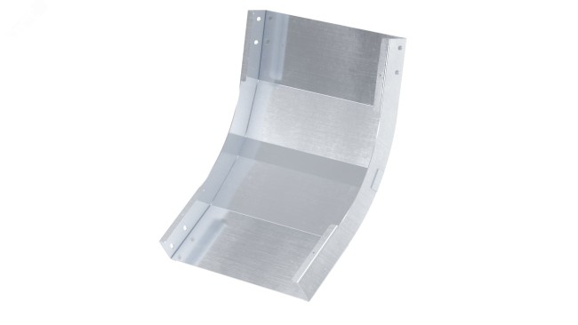 Угол вертикальный внутренний 45 градусов 100х100, 2,0 мм, в комплекте с крепежными элементами и соединительными пластинами,необходимыми для монтажа
